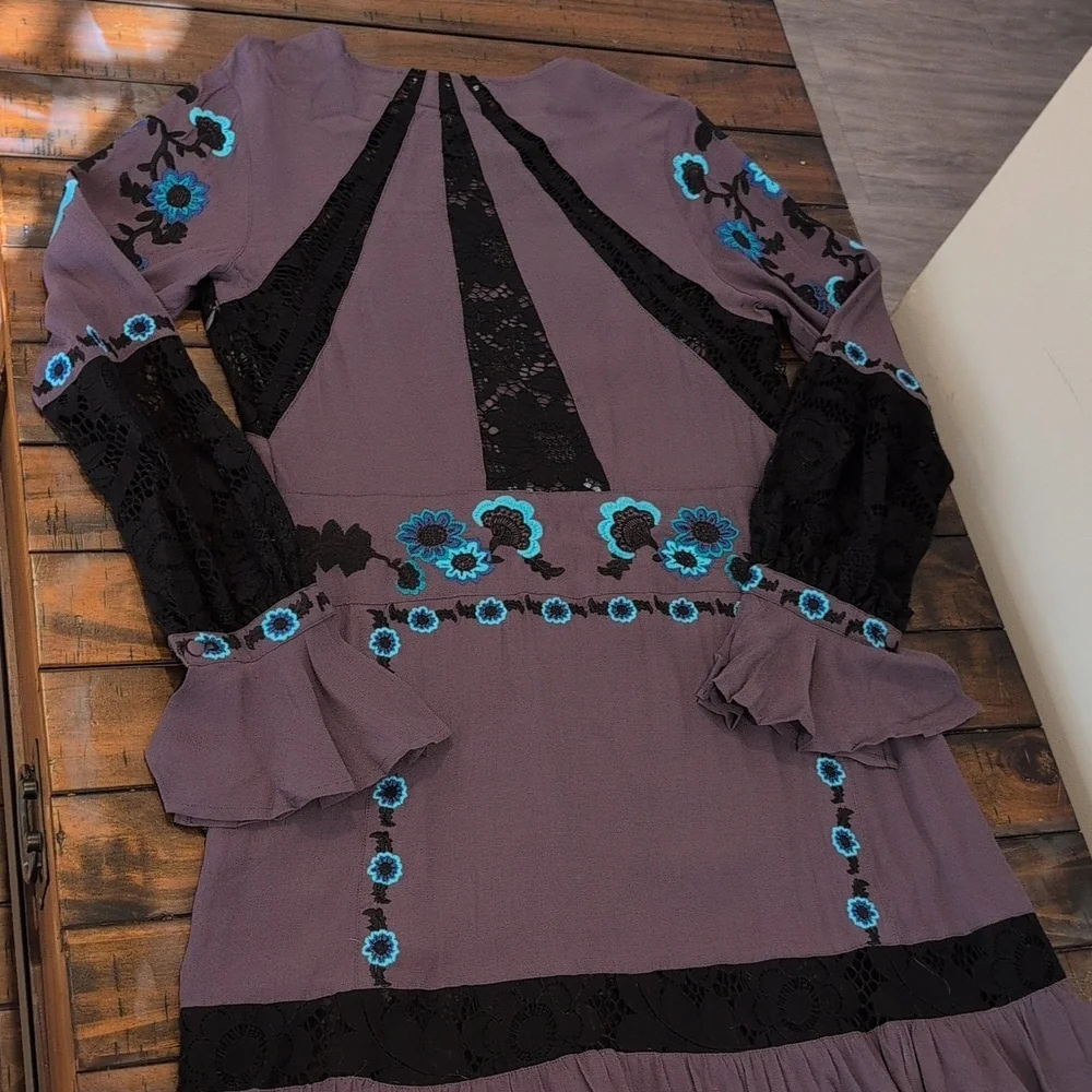 For Love And Lemons Cecelia Mini Dress Long Sleeve - Picture 8 of 8